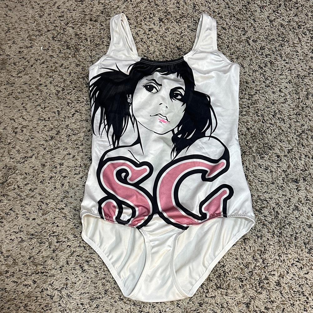 One Piece Swimsuit - White and Pink